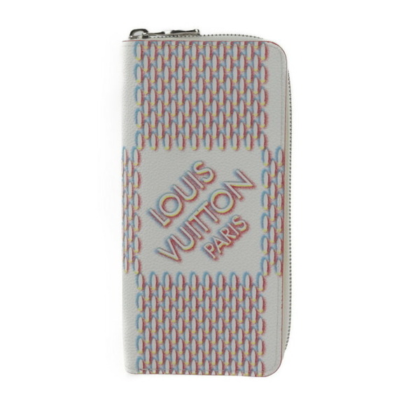 LOUIS VUITTON White Damier Leather Wallet - Picture 1 of 10